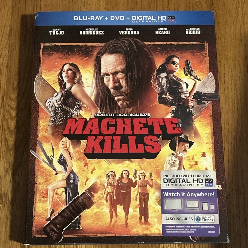 Machete Kills Blu-Ray + DVD (2013) Danny Trejo Robert Rodriguez Combo‎ Pack